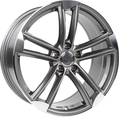 WHEELWORLD WH27 Antraciet gepolijst