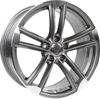 WHEELWORLD WH27 Antraciet gepolijst