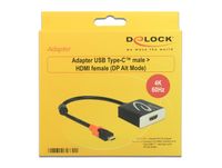 Delock 62730 Adapter USB Type-C male > HDMI female (DP Alt Mode) 4K 60 Hz - thumbnail