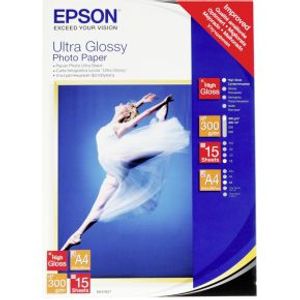 Epson Ultra Glans Photo Papier A 4. 15 Vel. 300 g S 041927