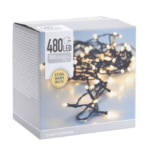 Kerstverlichting - warm wit - 480 leds - 3600 cm - groen snoer