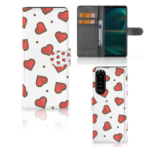 Sony Xperia 5III Telefoon Hoesje Hearts