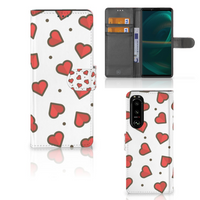 Sony Xperia 5III Telefoon Hoesje Hearts - thumbnail