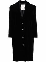 Saint Laurent Pre-Owned robe mi-longue en velours à ornements strassés (années 1980) - Noir - thumbnail