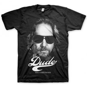 Big Lebowski The Dude T-shirt heren zwart 2XL  -