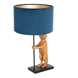 Steinhauer Schemerlamp Animaux met blauw velvet 8229ZW