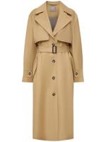 12 STOREEZ Trenchcoat met enkele rij knopen - Beige