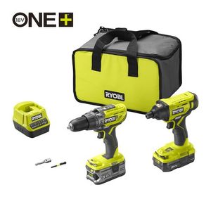 Ryobi R18PDID2-252S | ONE+ 18V Accu 2-delig Combokit | Incl. 1x 5.0Ah + 1x 2.0Ah accu&apos;s 5133004723