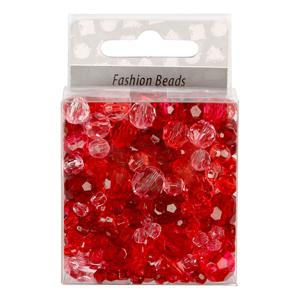 Creativ Company Facetkralen Mix Rood Harmonie, 45 gram