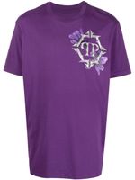 Philipp Plein t-shirt à logo imprimé - Violet - thumbnail