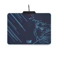 Lexip x Tsume - Naruto Shippuden muismat - LED-achtergrondverlichting - Hard met metalen frame - wrijvingsarm gestructureerd micro-oppervlak - antislip basis (Kakashi)