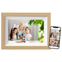 Braun Phototechnik DigiFrame 10W WiFi Digitale WiFi-fotolijst 25.7 cm 10.1 inch Energielabel: C (A - G) 1280 x 800 Pixel 32 GB Beuken