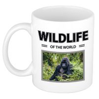 Foto mok Gorilla aap mok / beker - wildlife of the world cadeau Gorillas liefhebber - thumbnail