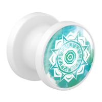 Tunnel met Mandala-design Acryl Tunnels & Plugs