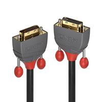 LINDY 36230 0.5m DVI-D Dual Link verlenging, antraciet Line antraciet