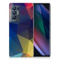 OPPO Find X3 Neo TPU Hoesje Polygon Dark