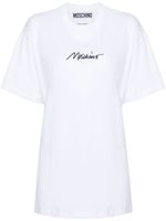 Moschino t-shirt en coton à logo brodé - Blanc