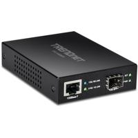 TRENDnet 10GBASE-T naar SFP+ Vezelmedia Converter, TFC-10GSFP, 1 x 10G RJ-45-poort, 1 x 10Gbps SFP+-groef, SFP+ naar 10G RJ-45, Inclusief voedingsadapter