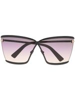 TOM FORD Eyewear lunettes de soleil à monture papillon - Noir - thumbnail