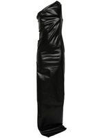 Rick Owens robe longue à design à une épaule - Noir