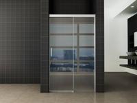 Saqu Note Douchedeur 90x200 cm met Soft-close Helder Glas / Aluminium - thumbnail