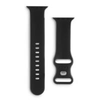 Hama Armband voor Apple Watch 38/40/41 mm (siliconen horlogebandje, polsbandje, uitwisselbaar), zwart