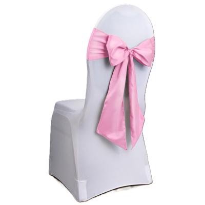 Stoel decoratie strik - roze - Bruiloft stoel versiering - Satijn sjerp aankleding - 275 cm Stoel decoratie strik - roze - Bruiloft stoel versiering - Satijn sjerp aankleding - 275 cm