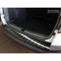 Zwart RVS Bumper beschermer passend voor Skoda Karoq 2017- 'Ribs' AV245195