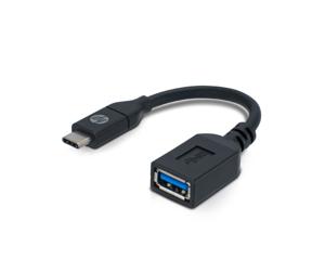 HP 2UX19AA USB-kabel USB 3.2 Gen 1 (3.1 Gen 1) 0,1 m USB C USB A Zwart