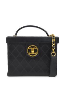 CHANEL Pre-Owned sac à main Vanity à fermoir CC (1995) - Noir