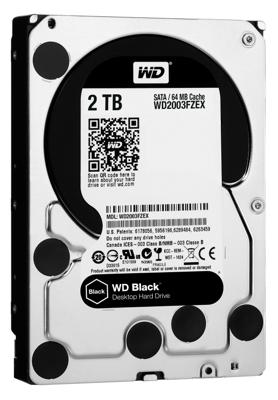 WD Black, 2 TB Harde schijf SATA 600, WD2003FZEX, AF