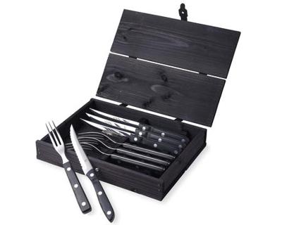Gense - Old Farmer Classic Steak Cutlery 4 Set - Black (704793)