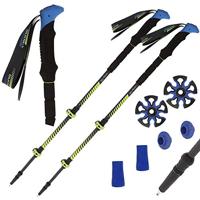 Viking Carbo-Lite Carbon trekkingstokken, opvouwbaar, carbon wandelstokken, wand