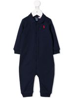 Ralph Lauren Kids grenouillère à logo brodé - Bleu