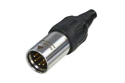 Neutrik NC5MX-TOP kabel-connector XLR Zwart, Zilver Neutrik NC5MX-TOP kabel-connector XLR Zwart, Zilver