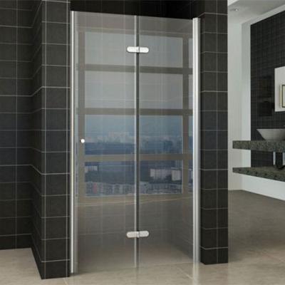 Douchedeur Wiesbaden Nisdeur Vouwdeur Rechts 90x202cm Antikalk Helder Glas Chroom Profiel 8mm Veiligheidsglas
