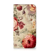 Smart Cover voor iPhone 15 Plus Bloemen - thumbnail