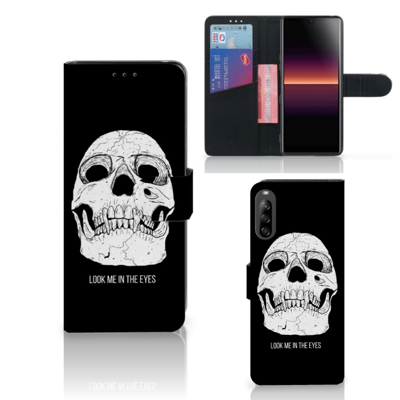 Telefoonhoesje met Naam Sony Xperia L4 Skull Eyes Telefoonhoesje met Naam Sony Xperia L4 Skull Eyes