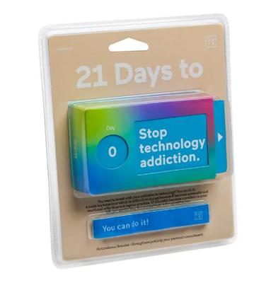 Doiy Tickets 21 Days To Stop Technology Addiction papier blauw Doiy Tickets 21 Days To Stop Technology Addiction papier blauw