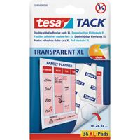 Tack XL plakrondjes/pads Tesa 36 stuks   - - thumbnail