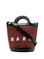 Marni sac seau Tasche à logo imprimé - Marron