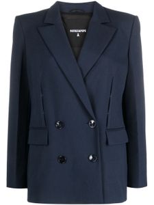 Patrizia Pepe blazer Essential à boutonnière croisée - Bleu