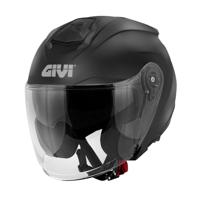 GIVI X.25 Solid Mat, Jethelm of scooter helm, Zwart