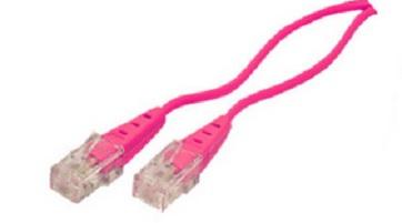 Shiverpeaks ISDN Verbindingskabel [1x RJ45-stekker - 1x RJ45-stekker] 1 m Magenta