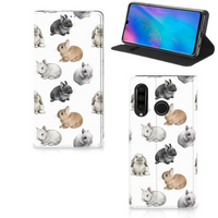 Hoesje maken voor Huawei P30 Lite New Edition Konijntjes - thumbnail