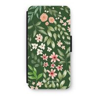 Botanical green sweet flower heaven: iPhone 7 Plus Flip Hoesje - thumbnail