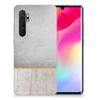 Xiaomi Mi Note 10 Lite Bumper Hoesje Wood Concrete - thumbnail