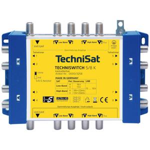 TechniSat Techniswitch 5/8 K, Kaskade Satelliet multiswitch cascade Ingangen (satelliet): 5 (4 satelliet / 1 terrestrisch) Aantal gebruikers: 8