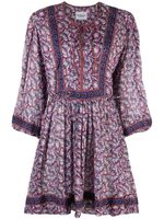 MARANT ÉTOILE robe courte en coton à fleurs - Tons neutres