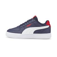 PUMA CAVEN JR Sneaker, Peacoat-White-HIGH Risk ROOD, 4 UK